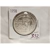 Image 1 : 1958 UNC CDN Silver Dollar