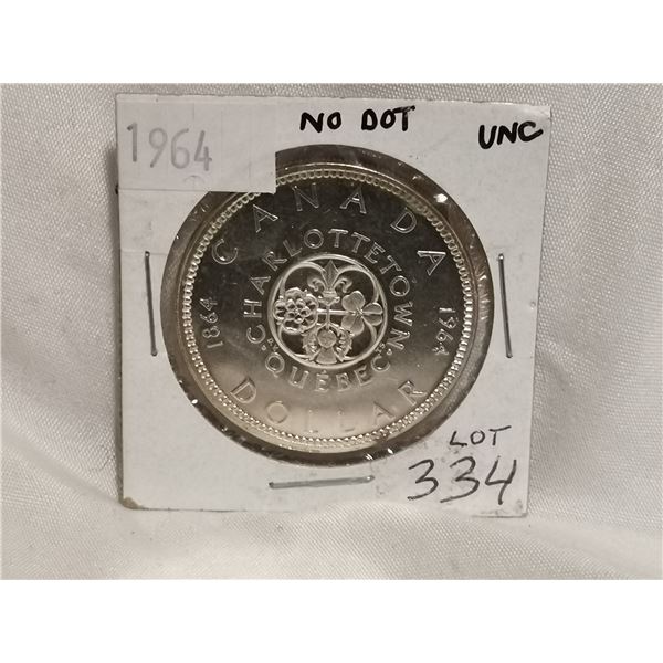 1964 Missing Dot Variety Silver Dollar