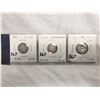 (3) Silver Odler Foreign Coins