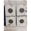 Image 2 : (8) American Silver War Time 5cents Coins
