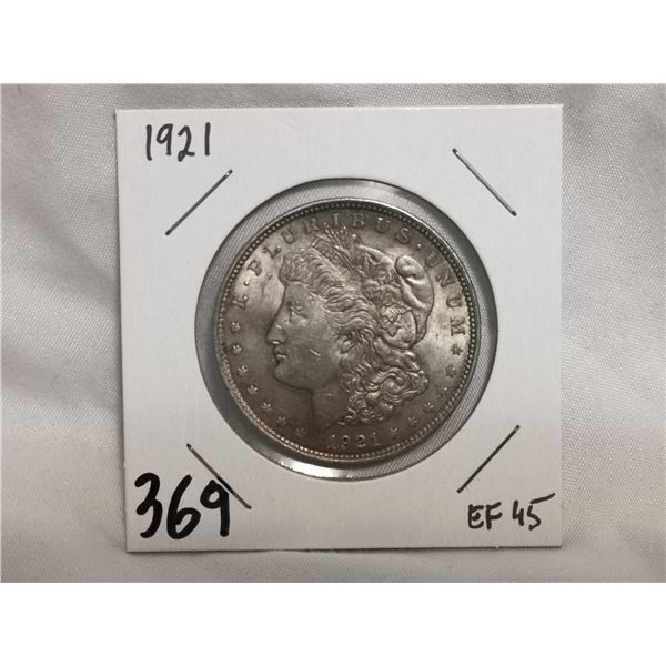 1921 Morgan Silver Dollar