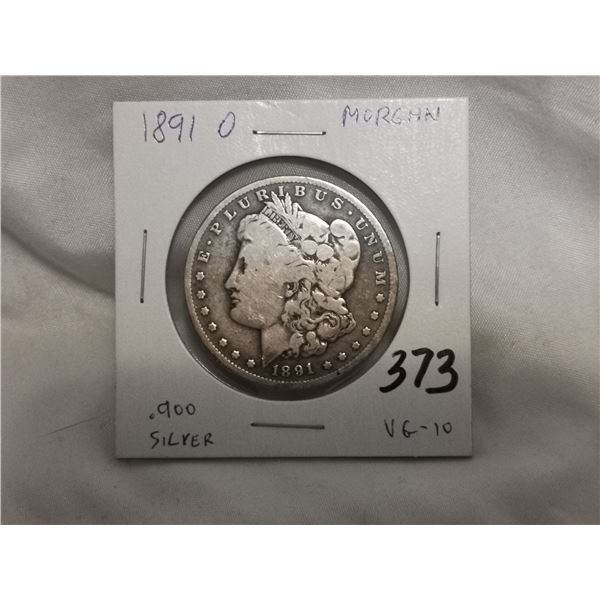 1891- O Morgan Silver Dollar