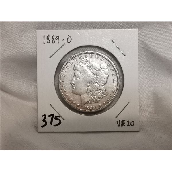 1889- O Morgan Silver Dollar