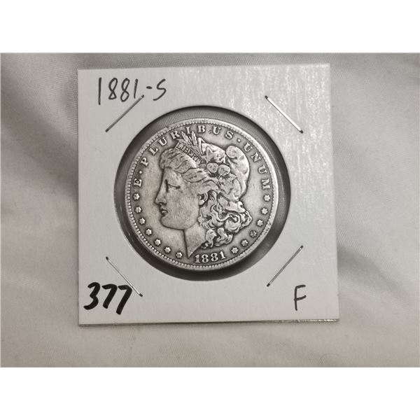 1881- S Morgan Silver Dollar