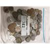 150 Foreign Coins in Bag