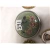 Image 2 : Old Compact and 3 Cameo Pendant/ Brooch