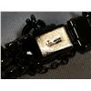 Image 3 : Rare Sherman Japaned Black Bracelet Black Stones Great Conditon