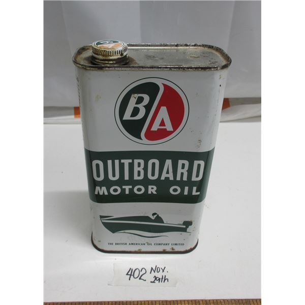 B/A 1quart Outboard oil tin