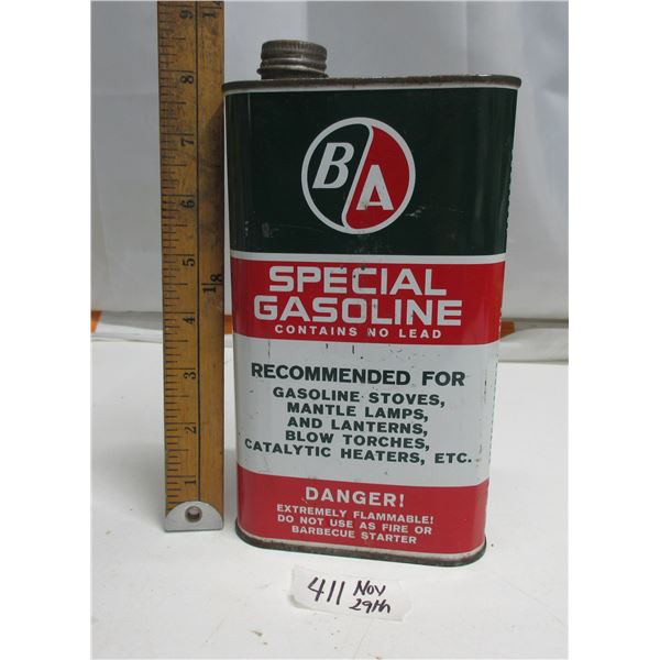 B/A 1quart Special gas tin