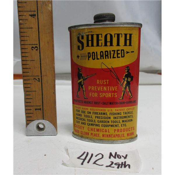 Shealth anti-rust Gun and Fish reel tin