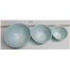 Image 2 : Set of 3 Robins Egg Blue Pyrex NESTING bowls