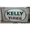 Image 2 : 5'x34" Metal Kelley Springfield Tires Advertising Sign