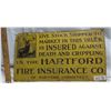 19 1/2"x11" Hartford Insurance Metal Advertising sign