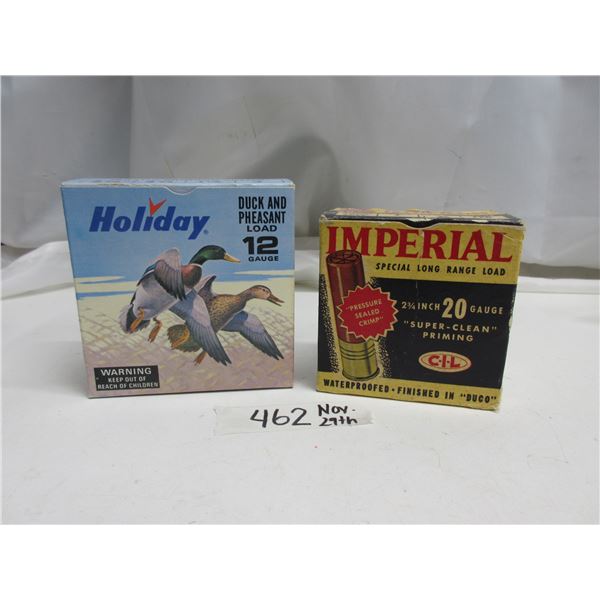 2 N.O.S Shotgun shell boxes (full) 12g & 20g