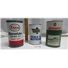 Image 1 : 3 different oil tins (1full)
