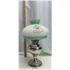 Image 1 : Rayo Nickel plated cial oil lamp with nice original shade and Globe