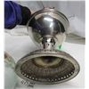 Image 5 : Rayo Nickel plated cial oil lamp with nice original shade and Globe