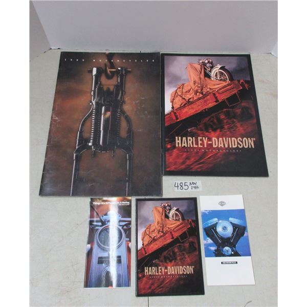 Lot of Vintage Harley Davidson Brochures