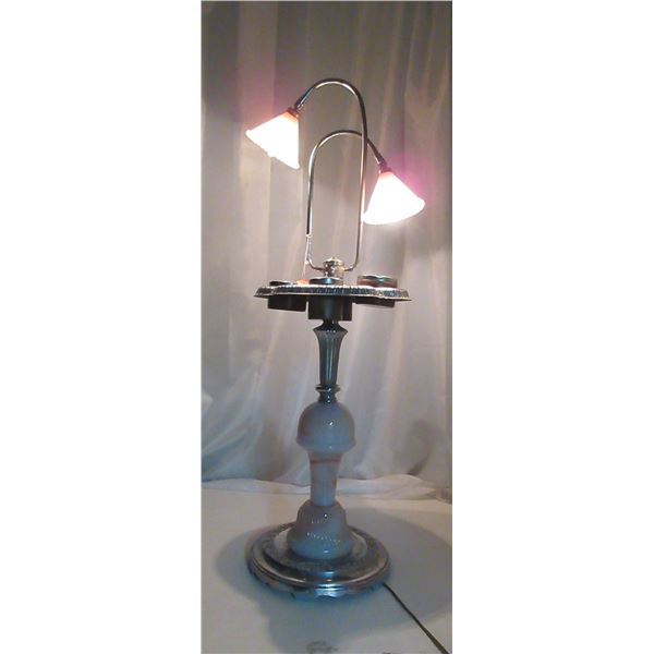 Art Deco 2 light ashtray stand (working)
