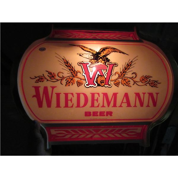 Wiedermann Beer light up advertising sign (working)