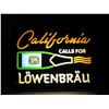 Lowenbrau Beer light up Advertising sign (working)