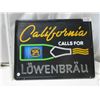 Image 2 : Lowenbrau Beer light up Advertising sign (working)