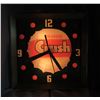 15"square light up Orange Crush Electric clock (working)