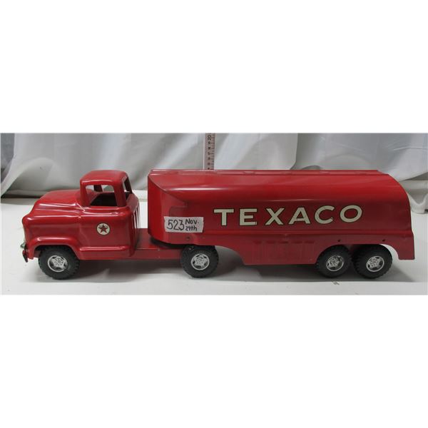 22" toy buddy L Texaco Tanker Truck Nice Original Condition
