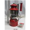 Coleman Model 200A red Lanter with reflecter kit, handle and globe