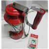Image 3 : Coleman Model 200A red Lanter with reflecter kit, handle and globe