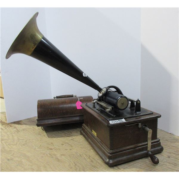 Edison Standard Cylinder Phonograph with 14" horn (working condition)