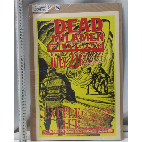 Dead Milkman Concert Poster