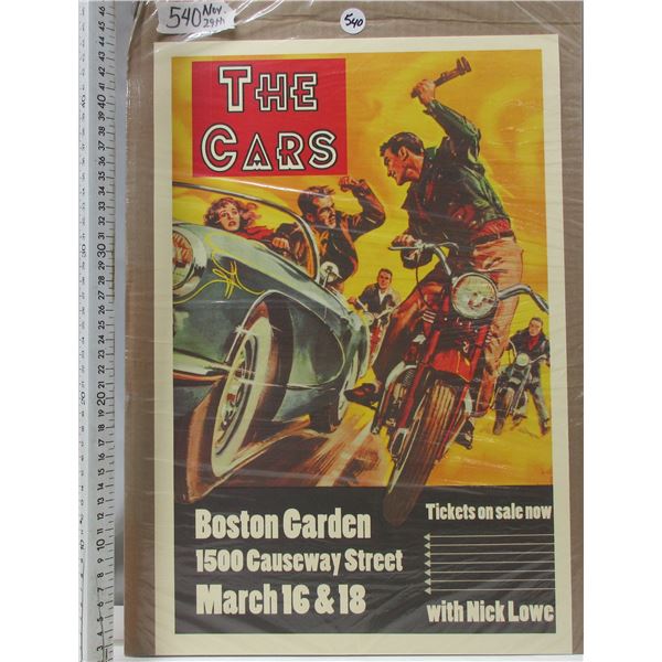 The Cars Concert Poster