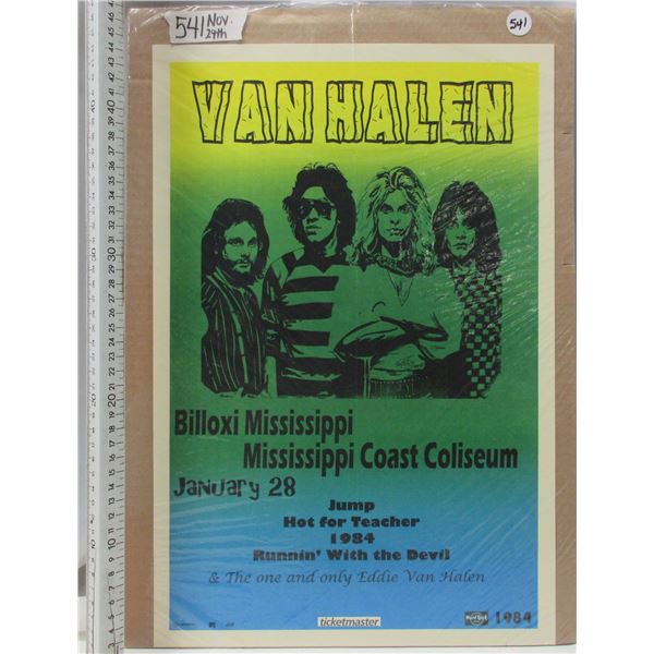 Van Halen Concert Poster