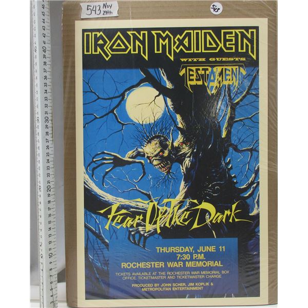 Iron Maiden Concert Poster