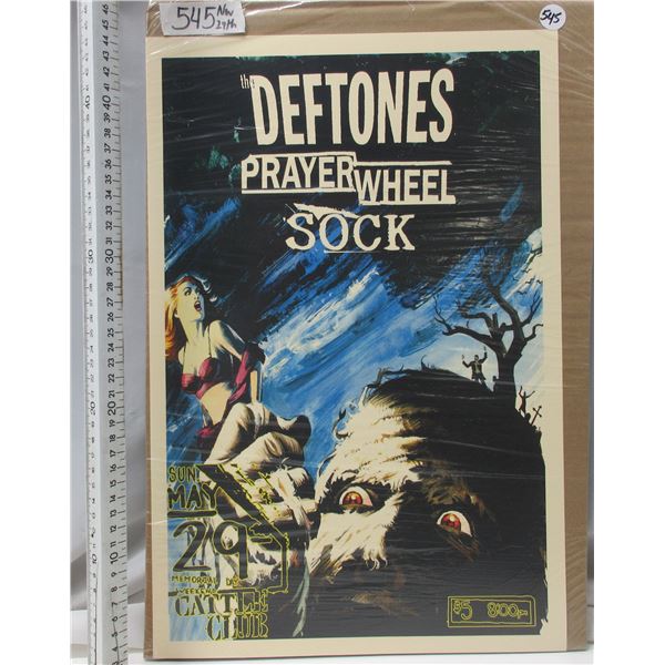 Deftones Concert Poster (player wheel)