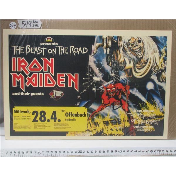 Iron Maiden Concert Poster