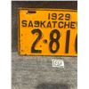 Image 2 : 1929 Saskatchewan License Plate