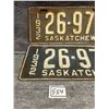 Image 2 : 1932 pair of Saskatchewan License Plates