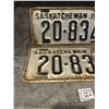 Image 2 : 1948 pair of Saskatchewan License Plates