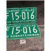 Image 3 : 1965 pair of Saskatchewan License Plates - farm