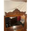 Image 3 : Oak Dresser with Beveled Mirror - 76"H x 45"W x 22"D