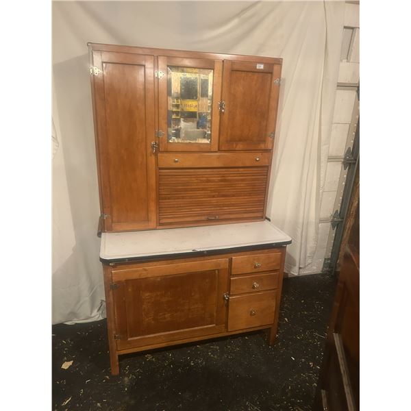 Maple Kitchen Hoosier - c/w flour sifter - excellent condition - 68"H x 42"W x 24"D