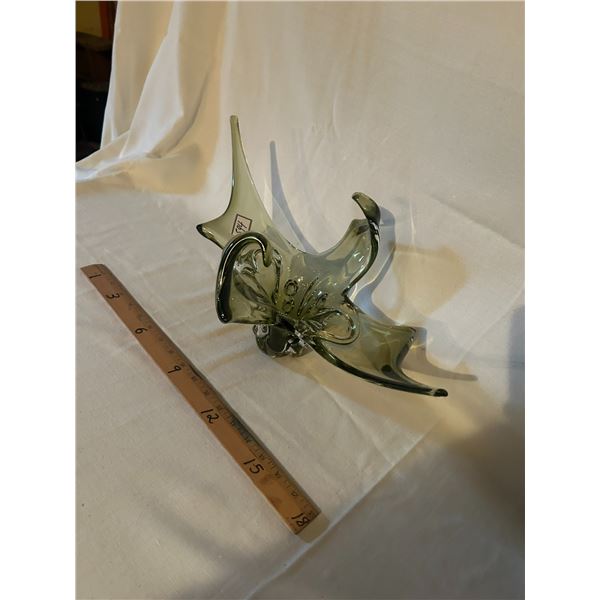 Stretch Glass Art Glass Pc - 19" across