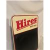 Image 2 : Hires Root Beer tin menu board sign - embossed, stamped 1963, 27"x19"