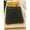 Pepsi tin menu board sign - 1960's, 30"x19"