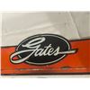 Image 2 : Gates embossed tin sign - 17"x7"