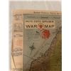 Image 1 : Red Indian war map - March 12/1940, very rare, 18"x20", should be framed