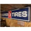 2pc Cooper Tire tin sign - 140"x28" (11'8"x2'4")