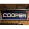 Image 3 : 2pc Cooper Tire tin sign - 140"x28" (11'8"x2'4")